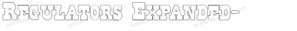 Regulators Expanded字体转换